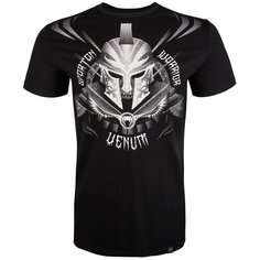 Футболка мужская VENUM GLADIATOR 3.0 T-SHIRT - BLACK/WHITE цвет черный размер S