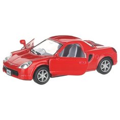 Детская инерционная металлическая машинка с открывающимися дверями, модель Toyota MR2, красный Serinity Toys