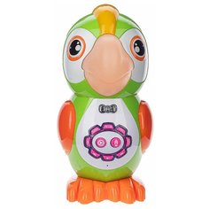 Детская развивающая функциональная сенсорная игрушка PlaySmart Умный Попугай, зеленый
