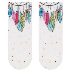 Капроновые носки Conte Elegant Fantasy 18С-76СП 203, размер 23-25, белый