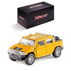 Детская инерционная металлическая машинка Serinity Toys с открывающимися дверями, модель Hummer Н2, желтый
