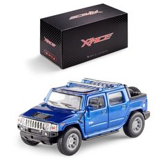 Детская инерционная металлическая машинка Serinity Toys с открывающимися дверями, модель Hummer Н2, синий