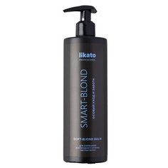 Likato Professional/ Бальзам SMART-BLOND. Для поддержания холодного оттенка блонд. С дополнительным красящим пигментом и ухаживающими маслами. 400 мл.