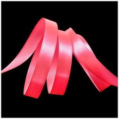 Лента атласная 1/2 (12мм) цв.3080 ярк.розовый IDEAL уп.27,4 м