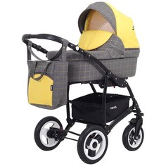 Коляска NOVA (3-в-1) (BartPlast) 05 серый-желтый РАНТ