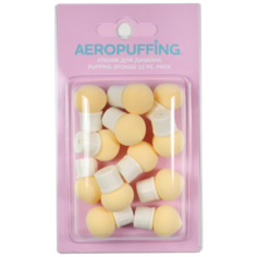 Спонж для дизайна Aeropuffing 12 шт., (6 шарообразных, 6 каплевидных)
