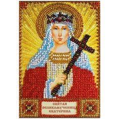 ABRIS ART Набор для вышивания бисером Святая Екатерина 10 х 15 см (AAM-023)