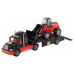 Набор техники Полесье 206-02 Mammoet в коробке (57006), черный/красный