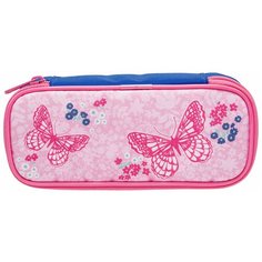 TIGER FAMILY Пенал на молнии Schollar Collection Velvet Paradise (1832/G/TG) синий/розовый