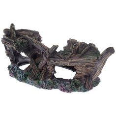 Грот BARBUS Лодка Decor 011 18x7x8.5 см коричневый