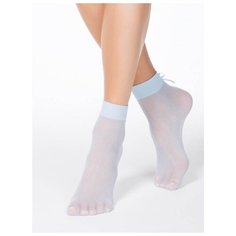 Капроновые носки Conte Elegant Fantasy 40 18С-10СП, размер 23-25, light blue