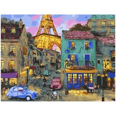 Картина по номерам с цветным холстом Molly 30х40 см Уютный вечер