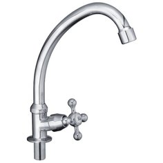 Cron Смеситель для кухни (мойки) с высоким поворотным изливом, хромированный, CN4108