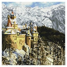 Алмазная мозаика Molly 30х30 см Замок Дракулы в Румынии