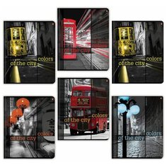 Тетрадь Альт 48 листов, клетка, иридиум, Города контрасты (7-48-182)