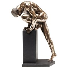 KARE Design Статуэтка Man, коллекция "Мужчина" 26*36*13, Полирезин, МДФ, Бронзовый