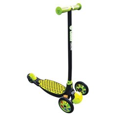Самокат YVolution модель Y Glider Deluxe, черно-зеленый (100884)