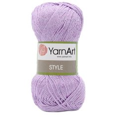 Пряжа YarnArt Style 50гр 185м (67% хлопок, 33% вискоза) (674 фиолетовый), 5 мотков