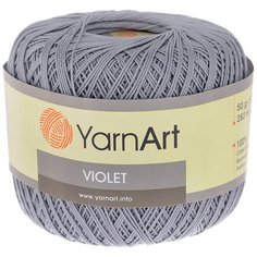 Пряжа YarnArt Violet 50гр 282м (100% мерсеризованный хлопок) (5326 серый), 6 мотков