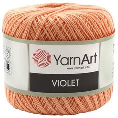 Пряжа YarnArt Violet 50гр 282м (100% мерсеризованный хлопок) (6322 коралл), 6 мотков