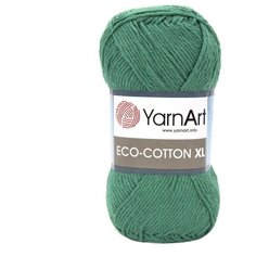 Пряжа YarnArt Eco Сotton XL 200гр 220м (85% хлопок, 15% полиэстер) (767 зеленый) 5 шт