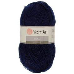 Пряжа YarnArt Gold 100гр. 400м. (92%акрил, 8%метанит) (9033 синий)