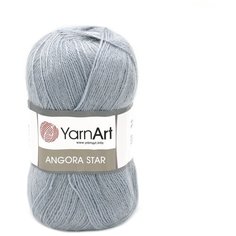 Пряжа YarnArt Angora Star 100гр 500м (20% тонкая шерсть, 80% акрил) (3072 голубой джинс), 5 мотков