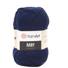 Пряжа YarnArt Baby 50гр 150м (100% акрил) (583 т.синий), 5 мотков