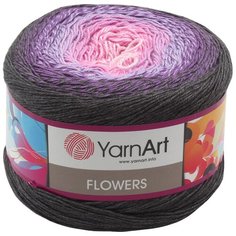 Пряжа YarnArt Flowers 250гр 1000м (55% хлопок, 45% полиакрил) (276 секционный), 2 мотка