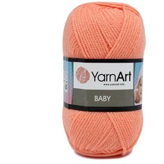 Пряжа YarnArt Baby 50гр 150м (100% акрил) (622 персик), 5 мотков