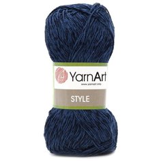 Пряжа YarnArt Style 50гр 185м (67% хлопок, 33% вискоза) (670 темно-синий), 5 мотков