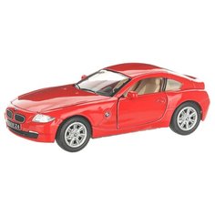Детская инерционная металлическая машинка с открывающимися дверями, модель BMW Z4 Купе, красный Serinity Toys