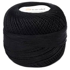Пряжа YarnArt Tulip 50гр 250м (100% микрофибра) (400 черный), 6 мотков
