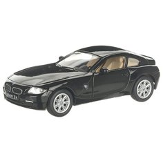 Детская инерционная металлическая машинка с открывающимися дверями, модель BMW Z4 Купе, черный Serinity Toys