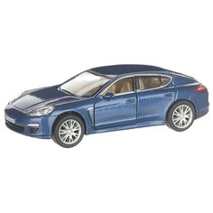 Детская инерционная металлическая машинка с открывающимися дверями, модель Porsche Panamera S, синий Serinity Toys