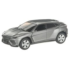 Детская инерционная металлическая машинка с открывающимися дверями, модель Lamborghin Urus, темно-серый Serinity Toys