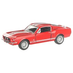 Детская инерционная металлическая машинка с открывающимися дверями, модель 1967 Shelby GT500, красный Serinity Toys