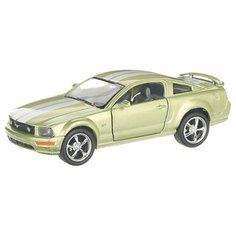 Детская инерционная металлическая машинка с открывающимися дверями, модель Ford Mustang GT, зеленый Serinity Toys