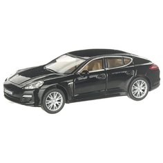 Детская инерционная металлическая машинка с открывающимися дверями, модель Porsche Panamera S, черный Serinity Toys