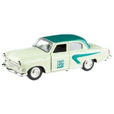 Детская инерционная металлическая машинка Serinity Toys с открывающимися дверями, модель Волга