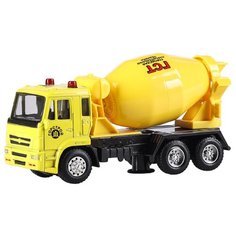 Детская инерционная металлическая машинка Serinity Toys, модель КАМАЗ Бетономешалка