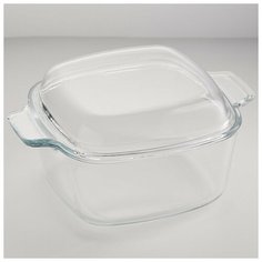 Квадратная кастрюля с крышкой РК-511 "Забава", 1,7 л, 226х178х110 мм