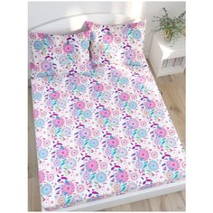 Простынь на резинке Сказка "Джаз" натяжная простынь 140х200 см 2-спальная