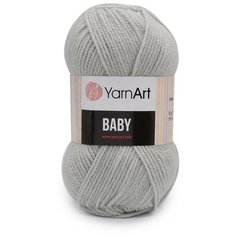 Пряжа YarnArt Baby 50гр 150м (100% акрил) (855 серый), 5 мотков