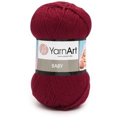 Пряжа YarnArt Baby 50гр 150м (100% акрил) (3024 красный), 5 мотков
