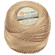 Пряжа YarnArt Tulip 50гр 250м (100% микрофибра) (428 табак), 6 мотков
