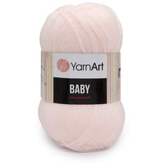 Пряжа YarnArt Baby 50гр 150м (100% акрил) (853 бледно-розовый), 5 мотков