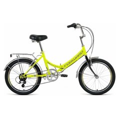 Велосипед Forward ARSENAL 20 2.0 2021 рост 14" ярко-зеленый/серый