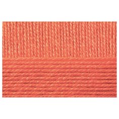 Пряжа для вязания ПЕХ Перспективная (50% мериносовая шерсть, 50% акрил) 5х100г/270м цв.396 настурция Пехорка