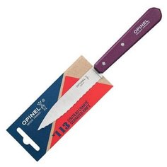 Нож столовый Opinel №113, деревянная рукоять, блистер, нержавеющая сталь, сливовый 001919